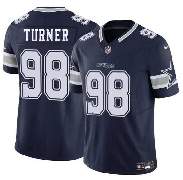 Men & Women & Youth Dallas Cowboys #98 Payton Turner Navy 2025 F.U.S.E. Vapor Untouchable Limited Stitched Jersey